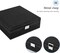 Velvet Jewelry Box Organizer for Women – 2-Layer Jewelry Display Storage Case for Necklaces, Earrings, Bracelets, Rings – Perfect Gift for Father’s Day, Birthday, Anniversary (Black)